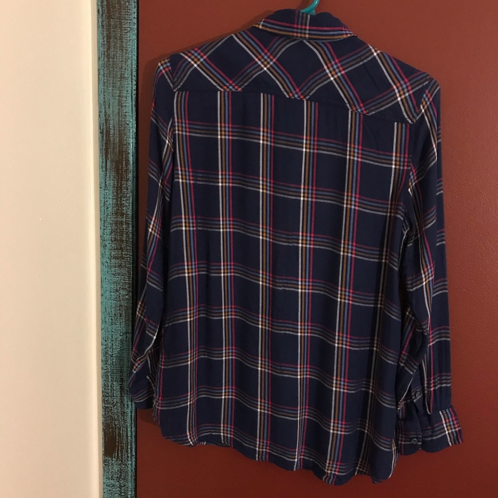 Talbots Flannel Button Down Shirt - image 4